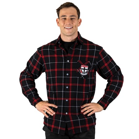 ST KLIDA SAINTS MUSTANG FLANNEL SHIRT [sz:S]