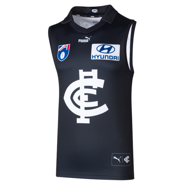 CARLTON BLUES 2024 PUMA YOUTH REPLICA HERITAGE GUERNSEY [sz:12]