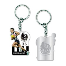 COLLINGWOOD MAGPIES PLAYER KEYRING - NICK DAICOS