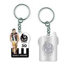 COLLINGWOOD MAGPIES PLAYER KEYRING - DARCY MOORE