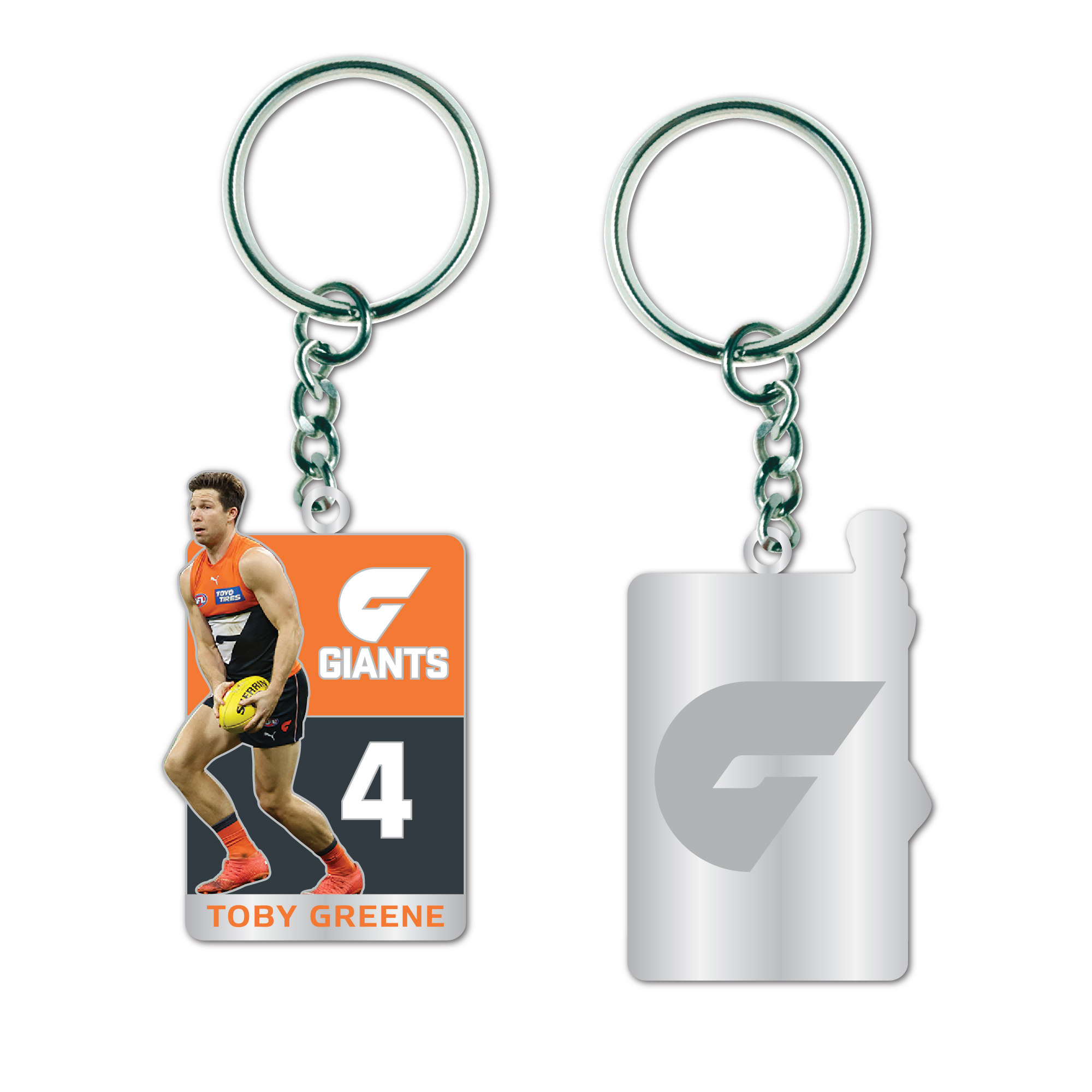 GWS GIANTS PLAYER KEYRING - TOBY GREENE