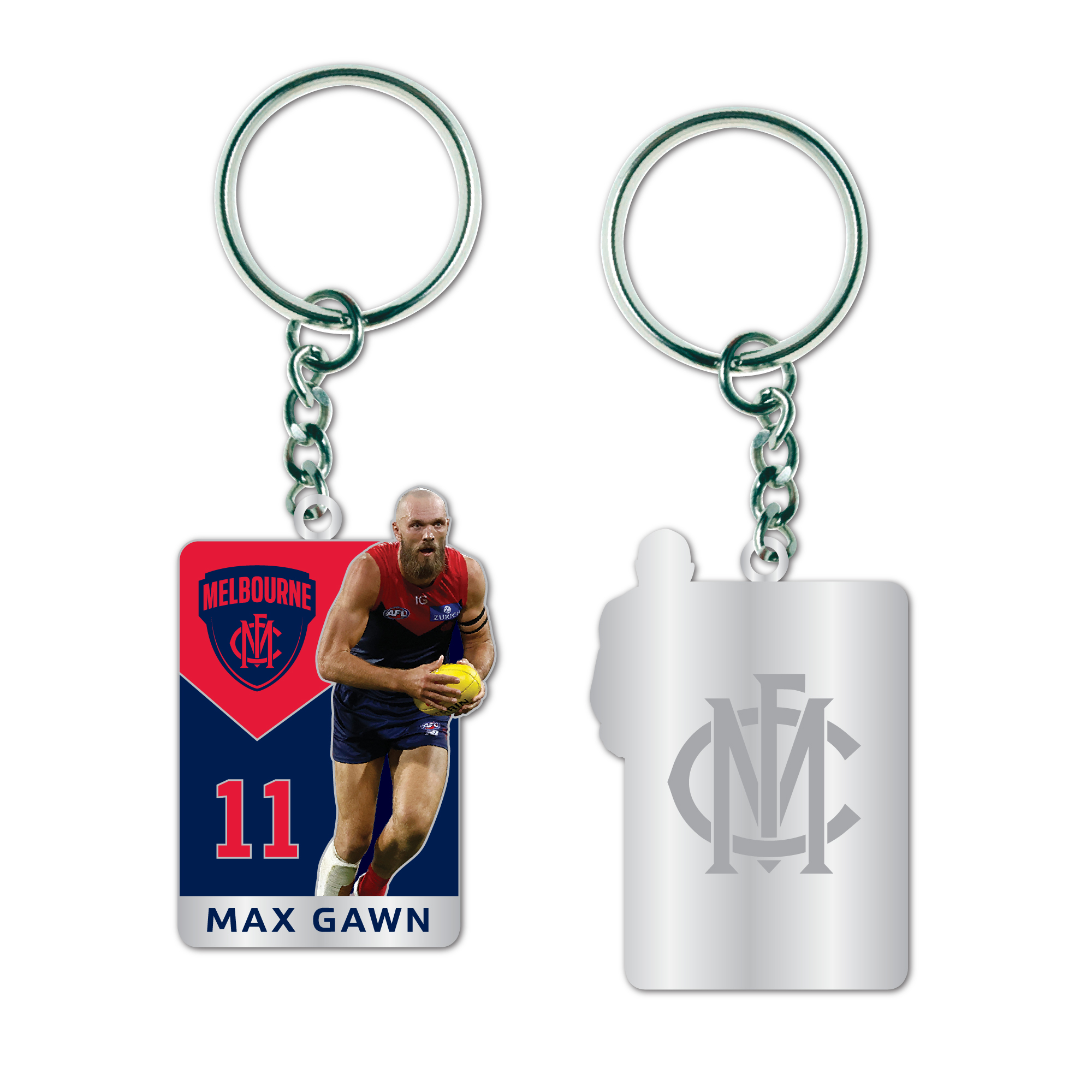 MELBOURNE DEMONS PLAYER KEYRING - MAX GAWN