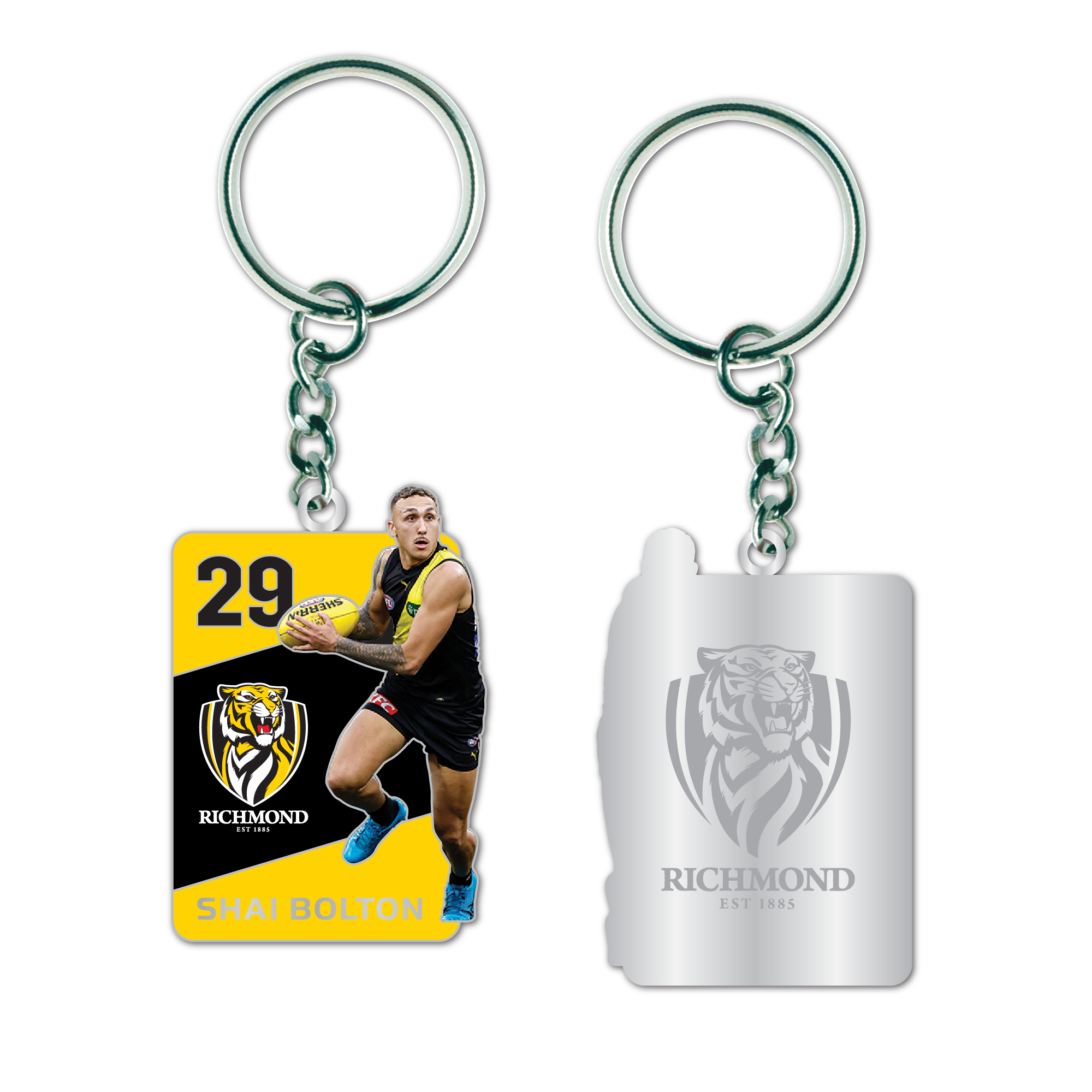 RICHMOND TIGERS PLAYER KEYRING - SHAI BOLTON