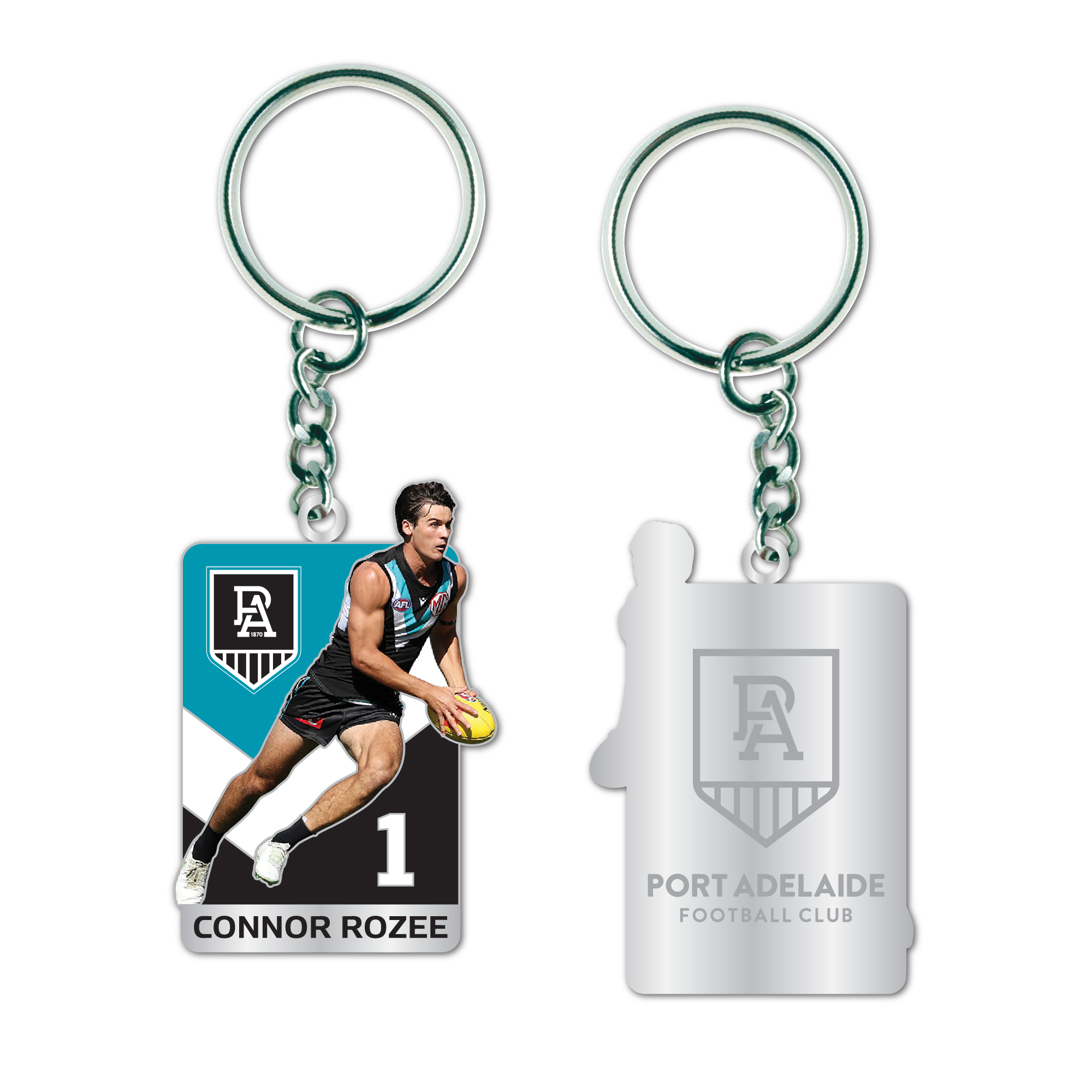 PORT ADELAIDE POWER PLAYER KEYCHAIN - CONNOR ROZEE