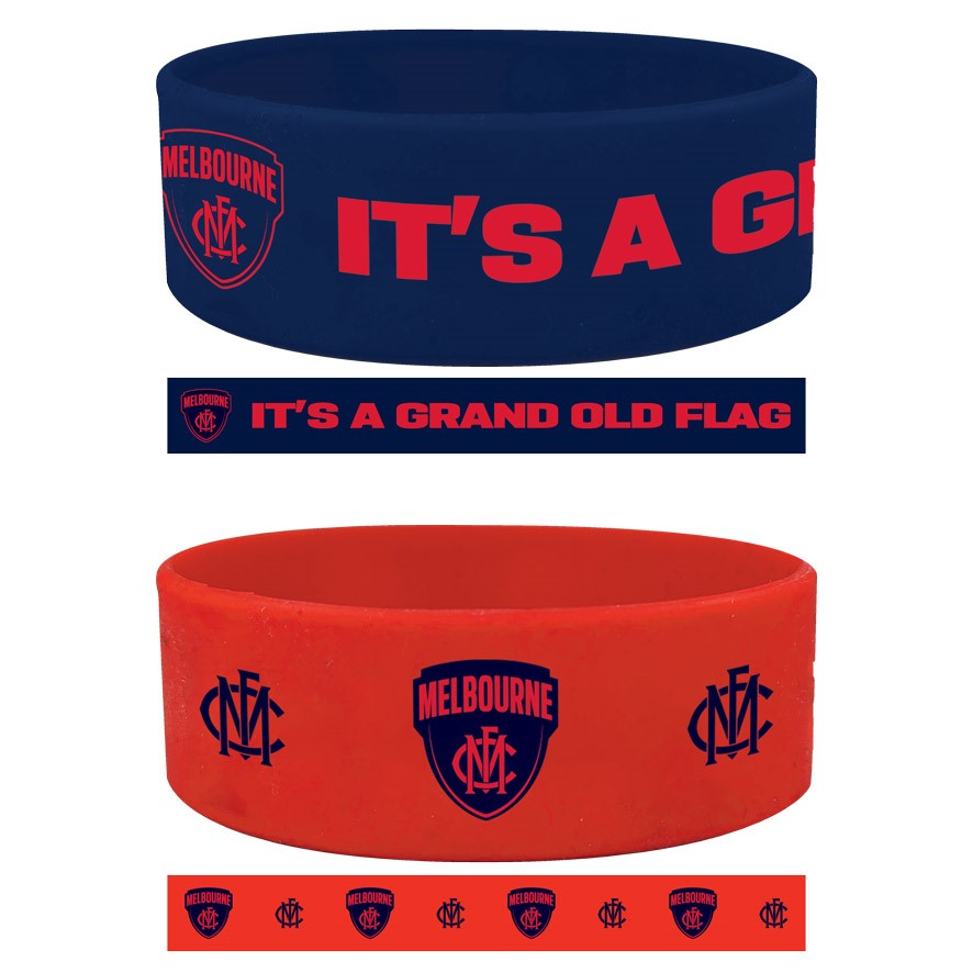 MELBOURNE DEMONS SET OF 2 WRISTBANDS