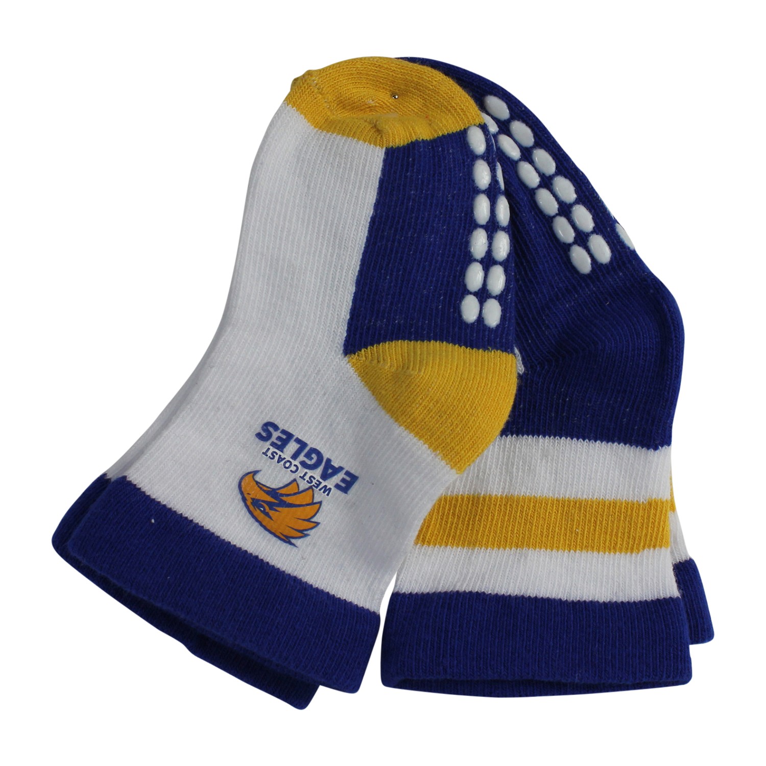 WEST COAST EAGLES INFANT SOCKS [sz:0-1]