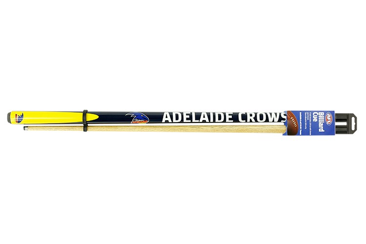 ADELAIDE CROWS AFL EIGHTBALL CUE - 57" 2 PIECE WITH SCEW IN TIP